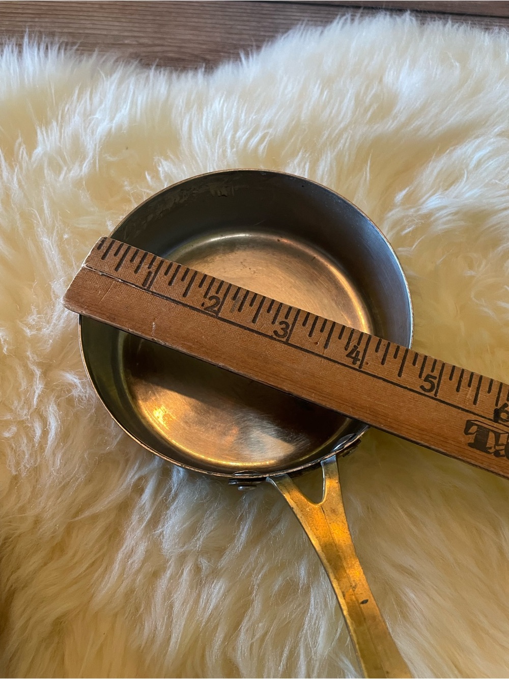 Vintage French Copper Saucepans ~ Set of 2 - Picture 8 of 9